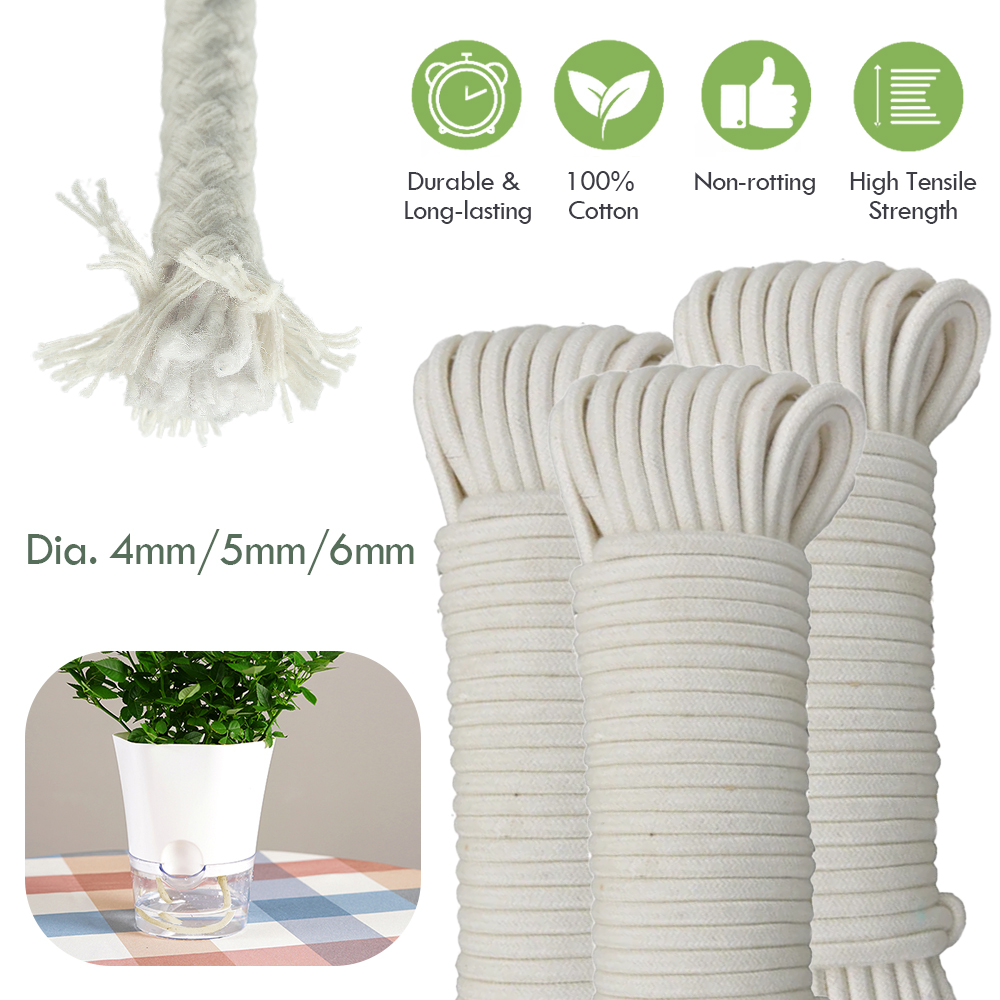 Plant Parent Kit - 자체 급수 면 심지 코드 화분