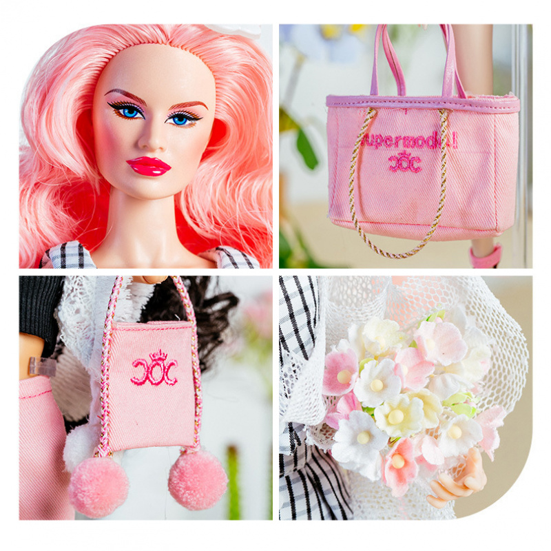 32cm 슈퍼 모델 인형 복장 유럽 패션 체크 무늬 셔 - Philodendron Pink Princess 리뷰 및 가격