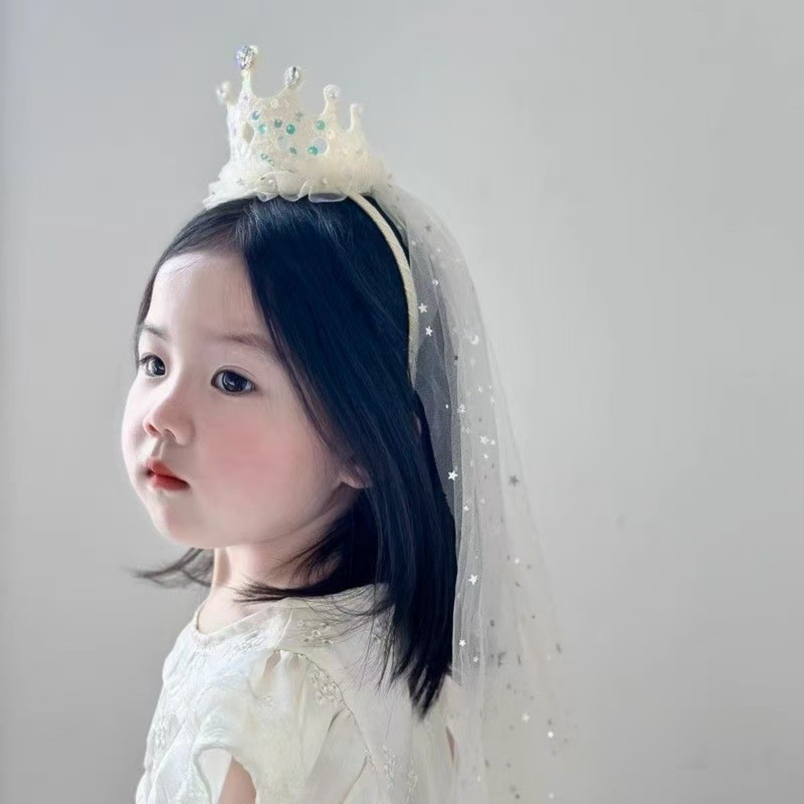 1PC 공주 크라운 베일 머리띠, 반짝이는 튤 헤어 액 - Philodendron Pink Princess 리뷰 및 가격